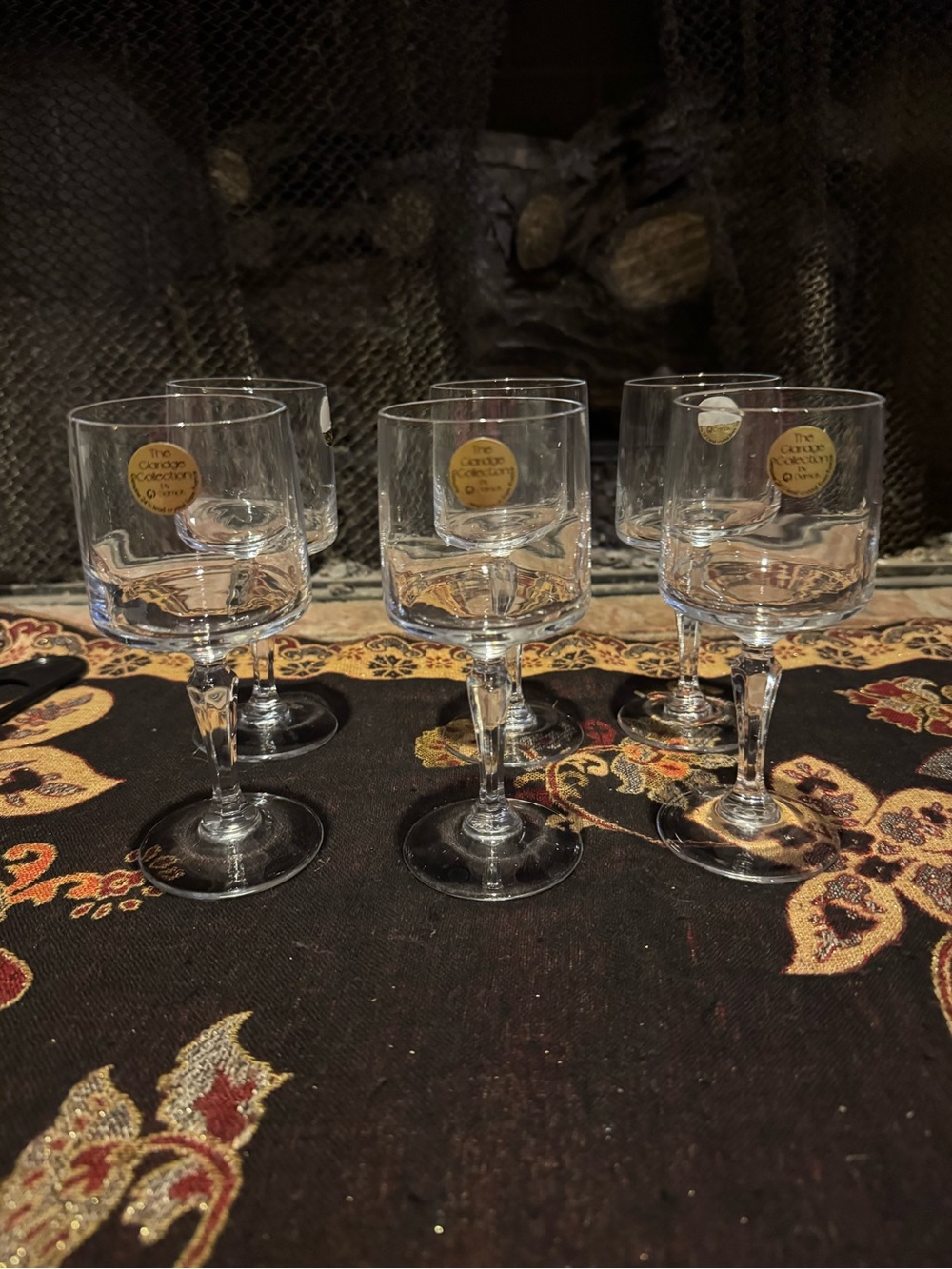 Clear Crystal Cordial Glasses - Set of 6